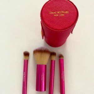 Isaac Mizrahi On The Go Brush 5-Pc Set  Pink